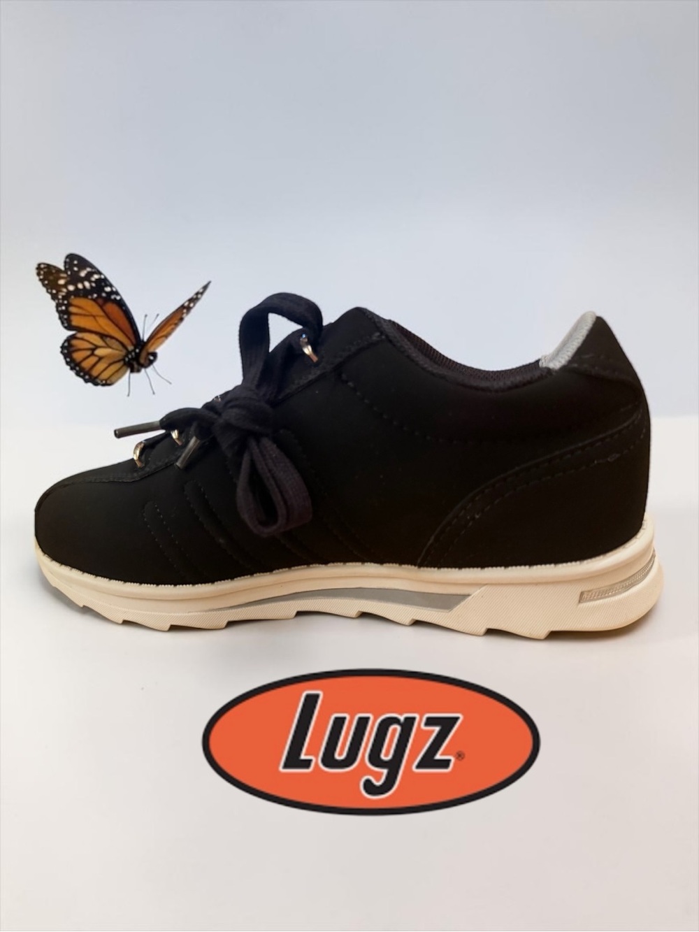 Lugz Men’s Changeover II Black Gray White Oxford Sneakers Size 9D NIB - Picture 7 of 11
